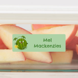 Cute happy smiling watermelon cartoon personalised