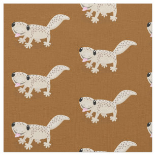 Multicolored Gecko Cotton Fabric