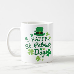 Cute Happy St. Patrick's Day Lucky Celebrate Print Coffee Mug
