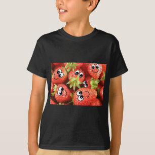 Cute Happy Strawberries T-Shirt