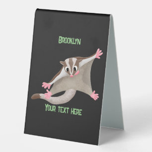 Cute happy sugar glider cartoon illustration