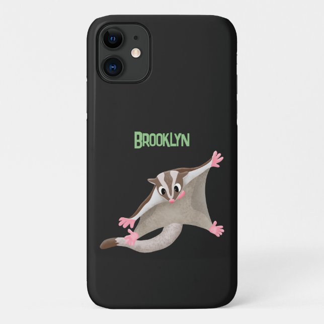 Cute happy sugar glider cartoon illustration Case-Mate iPhone case (Back)