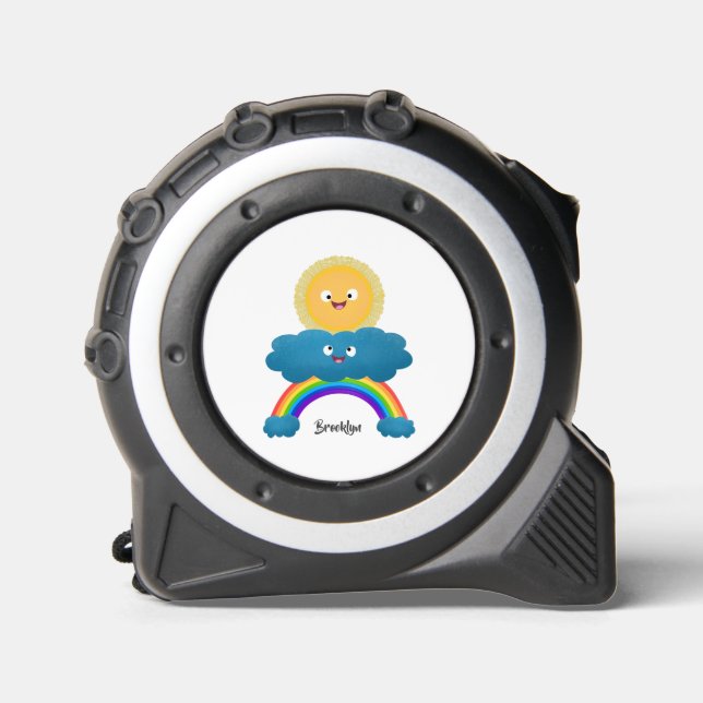 Cute happy sun cloud rainbow cartoon 1 (Front)