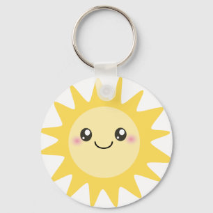 Cute Happy Sun Key Ring