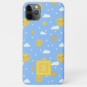 Cute Happy Sunshine Sky Pattern iPhone 11 Pro Max Case