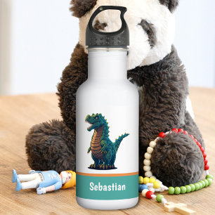 Cute Happy T-Rex Tyrannosaurus Rex Dinosaur 532 Ml Water Bottle