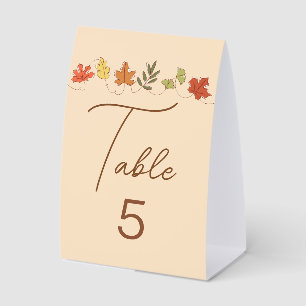 Cute Happy Thanksgiving Leaves Custom Party