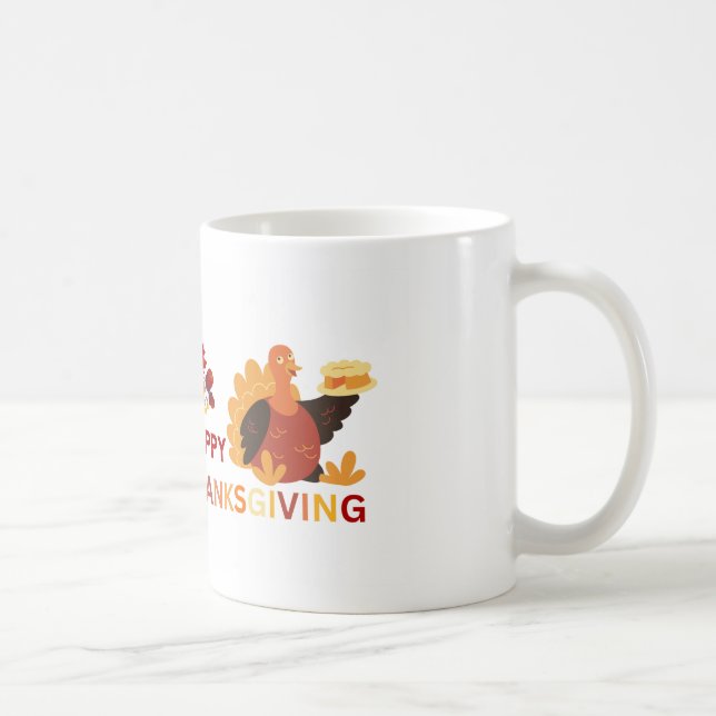 Cute Happy Thanksgiving Mug (Right)