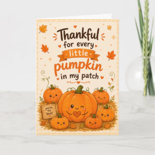 Cute Happy Thanksgiving Wishes Greeting Card
