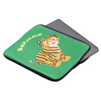 Cute  happy tiger cub cartoon