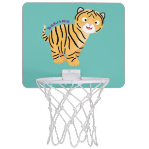 Cute  happy tiger cub cartoon mini basketball hoop