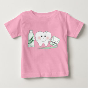Cute Happy Tooth Toddler T-Shirt