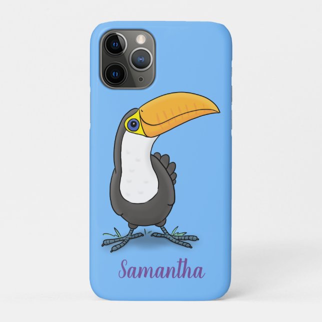 Cute happy toucan cartoon illustration Case-Mate iPhone case (Back)