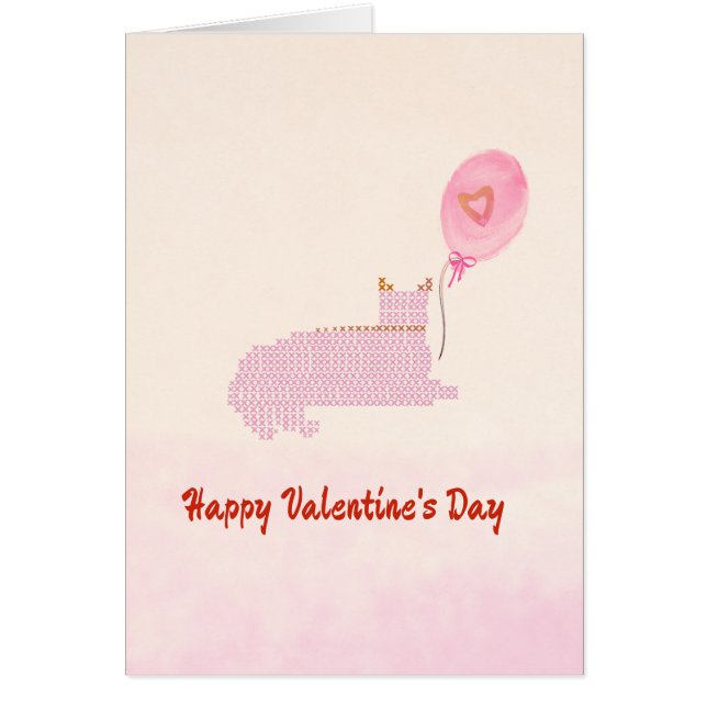 Cute Happy Valentine’s Day Card (Front)