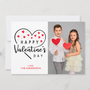 Cute Happy Valentine’s Day Heart Holiday Card