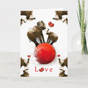 Cute Happy Valentine's Day for Dad Holiday Card