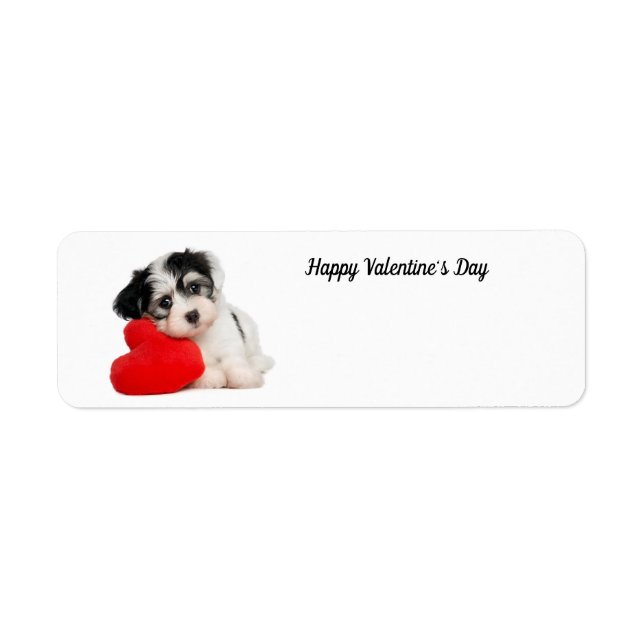 Cute Happy Valentine's Day Puppy (Front)