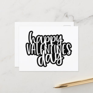 Cute Happy Valentine's Day word art  Holiday Postcard