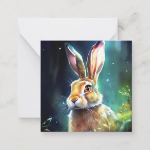 Cute Hare Note Card