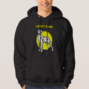 Cute Harlequin Great Dane Hoodie