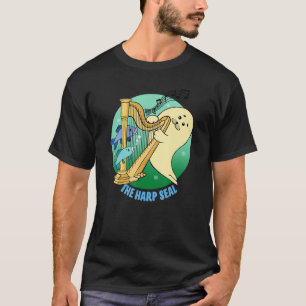 Cute Harp Seal Playing The Harp T-Shirt