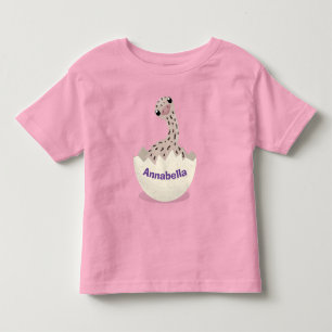 Cute hatching baby ostrich cartoon illustration toddler T-Shirt