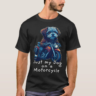 Cute Havanese riding on a motorcycle  Christmas  2 T-Shirt