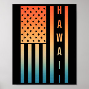 Cute Hawaiian Art For Men Women Surfing Hawaii Sum Poster
