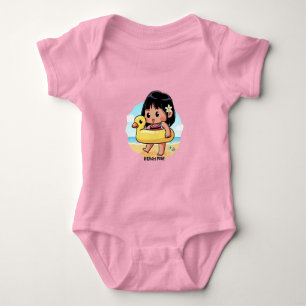 Cute Hawaiian Beach Day  Baby Bodysuit