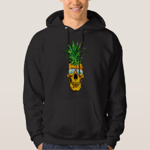 Cute Hawaiian Pineapple Skull Hawaii Beach Summer Hoodie