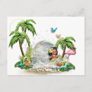 Cute Hawaiian Postcard