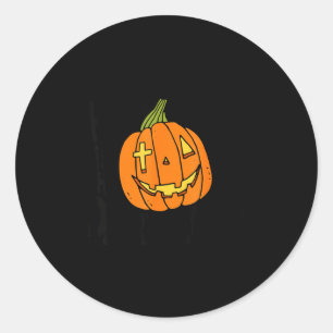 Cute He Is The Light In The Dark Christian Hallowe Classic Round Sticker