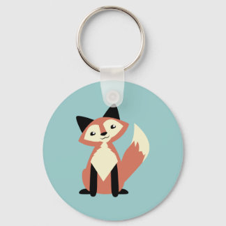 Cute Head-tilt Fox Key Ring