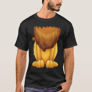 Cute Headless Lion Costume Halloween   Big Cat Man T-Shirt