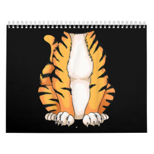 Cute Headless Tiger Costume Halloween Funny Anima Calendar