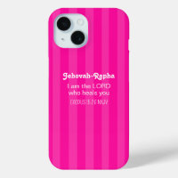 Cute Healing Bible Verse Striped Pink Christian