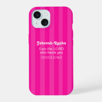 Cute Healing Bible Verse Striped Pink Christian