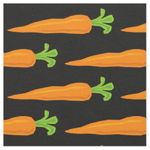 Cute healthy veggie carrot pattern DIY fabric