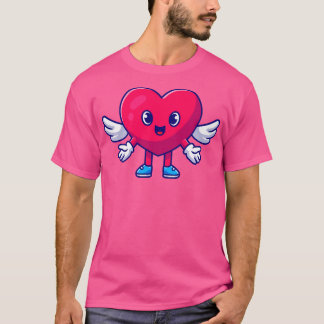 Cute Heart Angel Love Cartoon T-Shirt