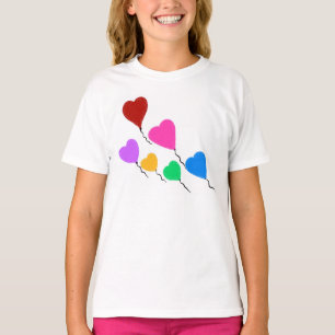 Cute Heart Balloons Kids T-Shirt