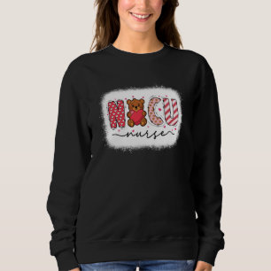 Cute Heart Bear Neonatal ICU Nurse NICU Nurse Vale Sweatshirt