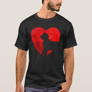 Cute Heart Cavapoo Dog Valentines Day Puppy Lover T-Shirt