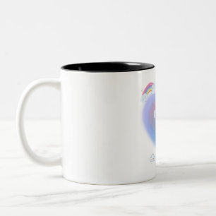 Cute heart coffee mug