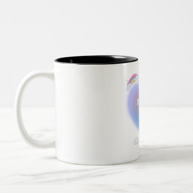 Cute heart coffee mug (Left)