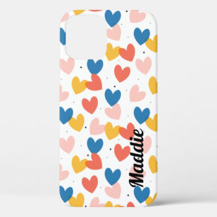 Cute Heart Custom Name IPhone Case