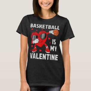 Cute Heart Dabbing American Basketball Lovers Vale T-Shirt