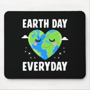 Cute Heart Earth Kids Teachers Earth Day Everyday Mouse Mat