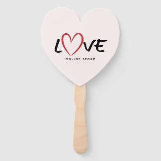 Cute Heart Ice Cream Stick – Sweet Love Design Hand Fan