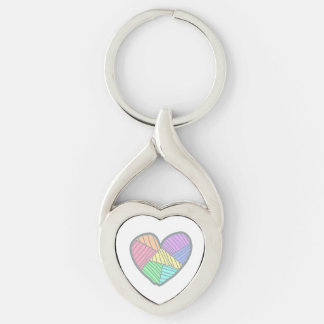 Cute heart key chain