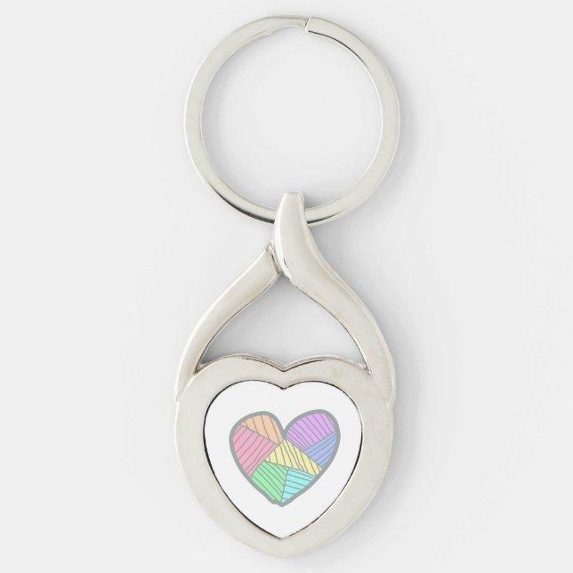 Cute heart key chain (Front)